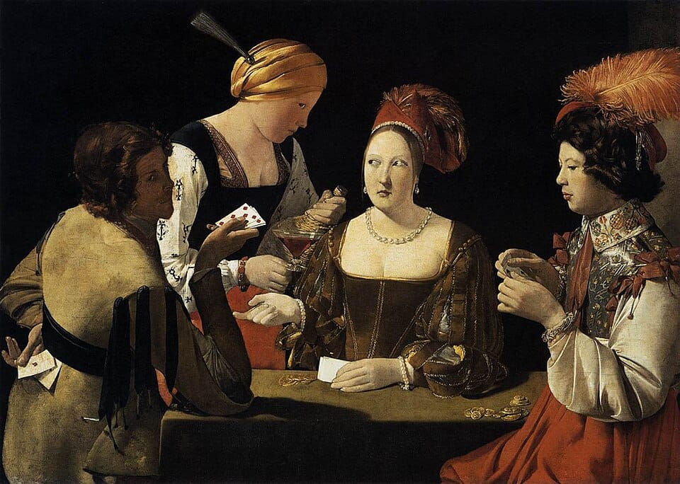 The Cheat with the Ace of Diamonds by Georges de La Tour