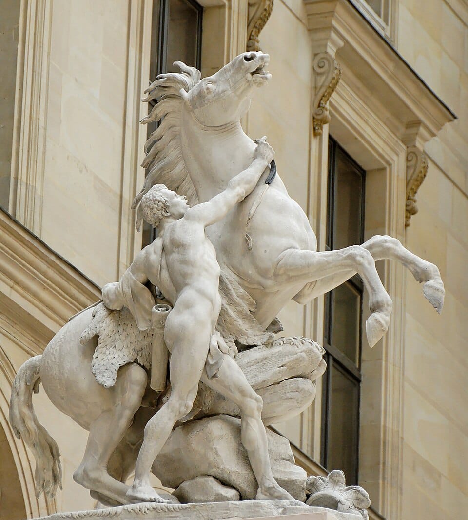 Marly Horses, monumental sculptures by Coustou