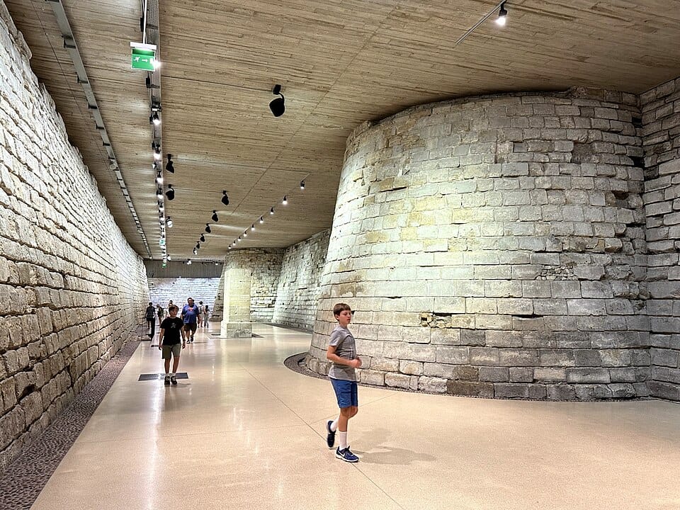 Medieval Louvre castle foundations