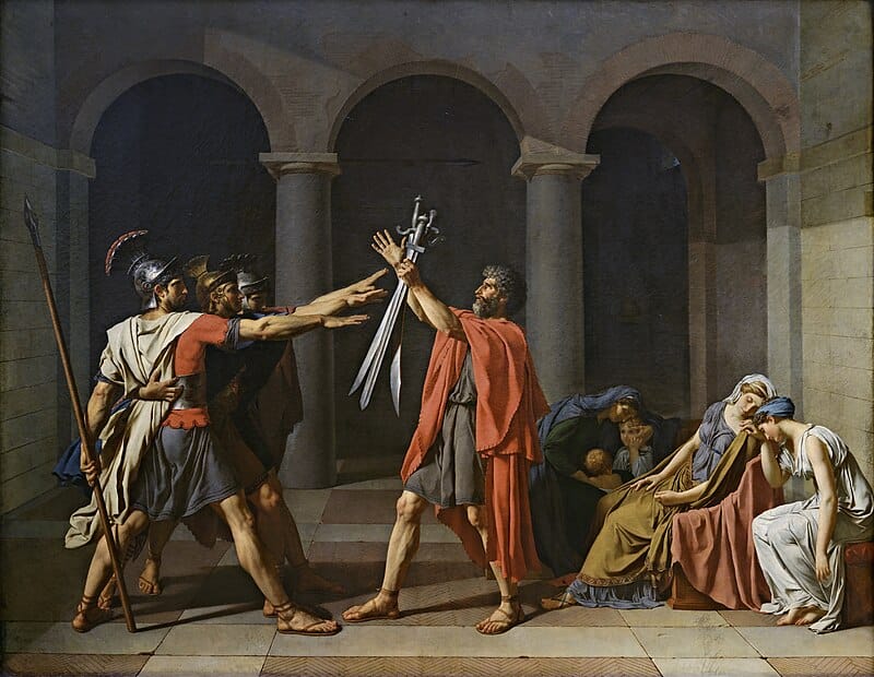 Oath of the Horatii by Jacques-Louis David