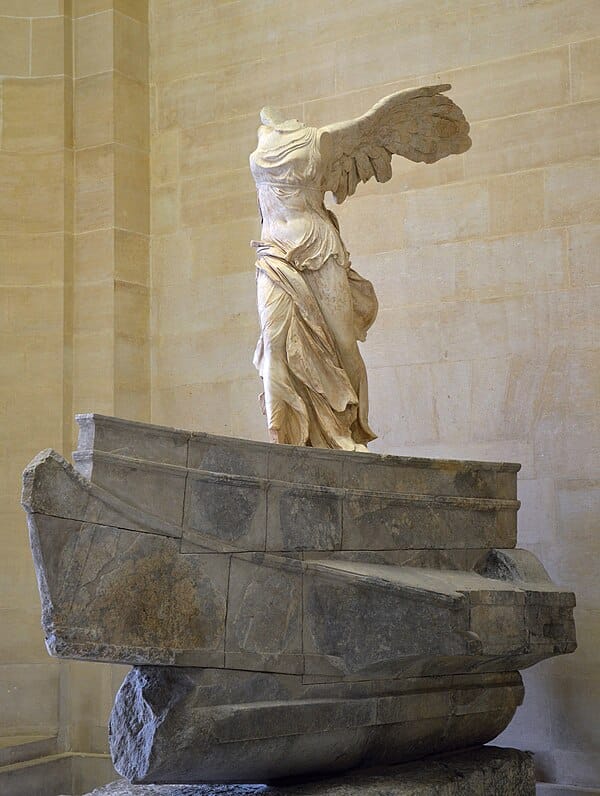 Winged Victory of Samothrace, ancient Greek sculpture at the Louvre